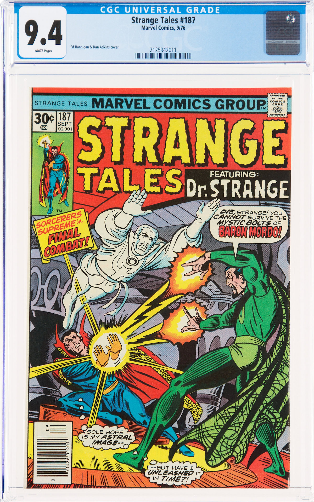 Strange Tales #187, CGC NM 9.4