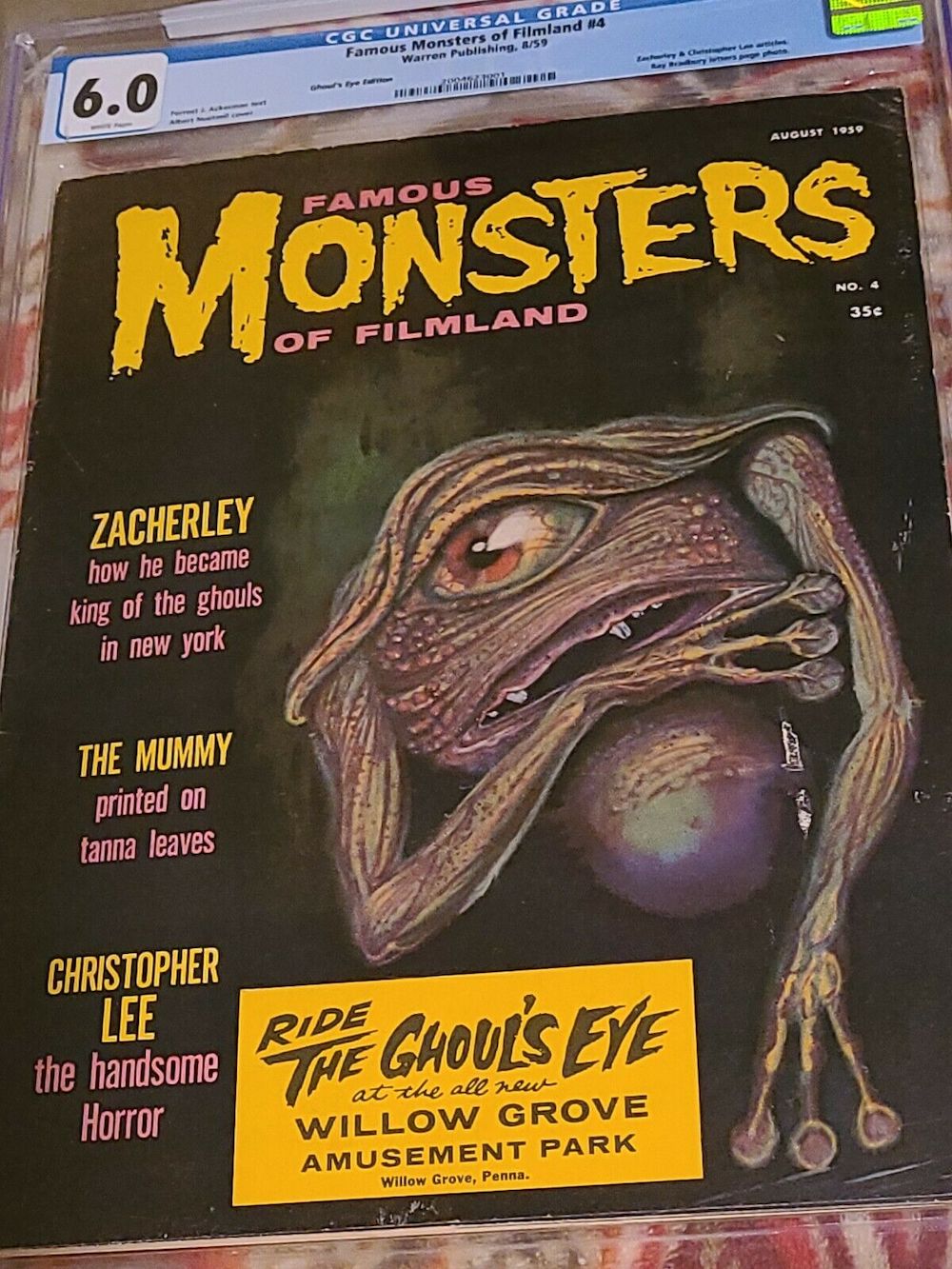 Famous Monsters of Filmland #4 Ghoul's Eye Variant, CGC FN 6.0, $2,401.85
