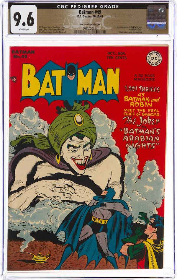 Batman #49, CGC NM+ 9.6, $132,000.00