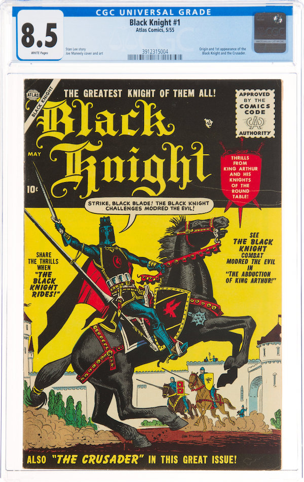 Black Knight #1, CGC VF+ 8.5, $43,200.00