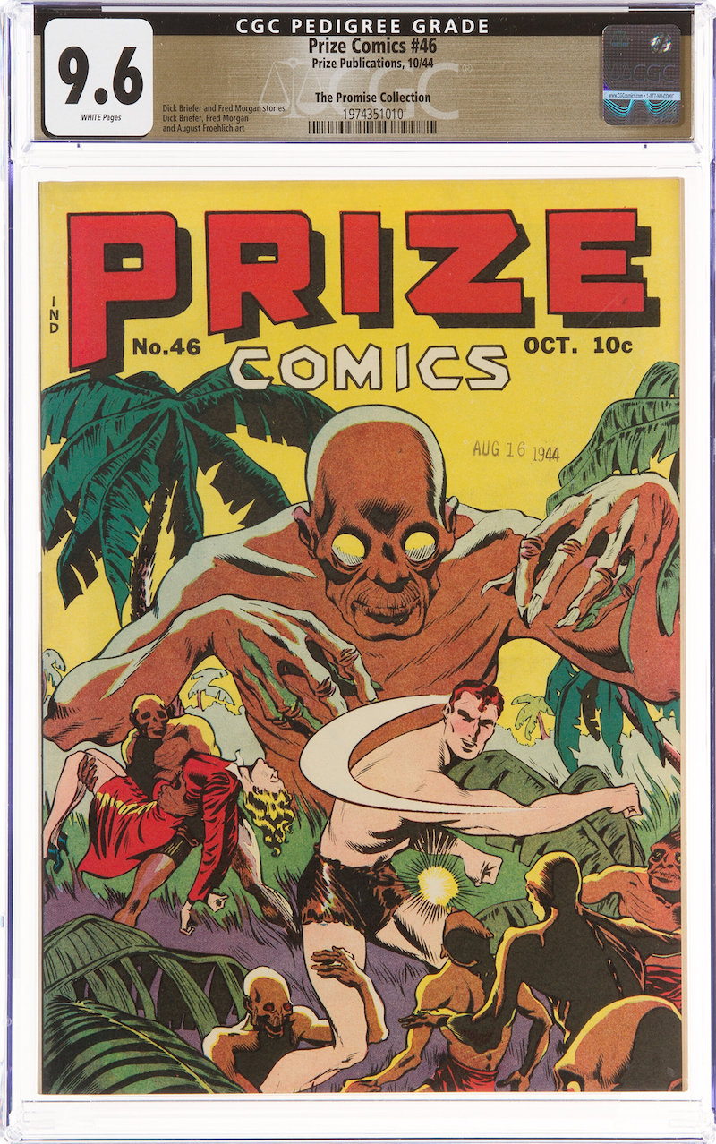 Prize Comics #46 (Prize, 1944) CGC NM+ 9.6, $15,600.00