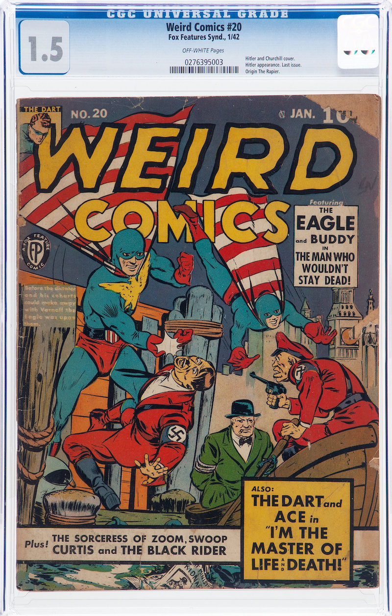 Weird Comics #20 (Fox Features Syndicate, 1942) CGC FR/GD 1.5, $16,200.00