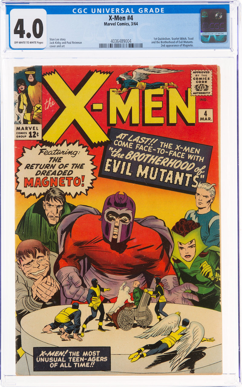 X-Men #4 (Marvel, 1964) CGC VG 4.0, $1,200.00