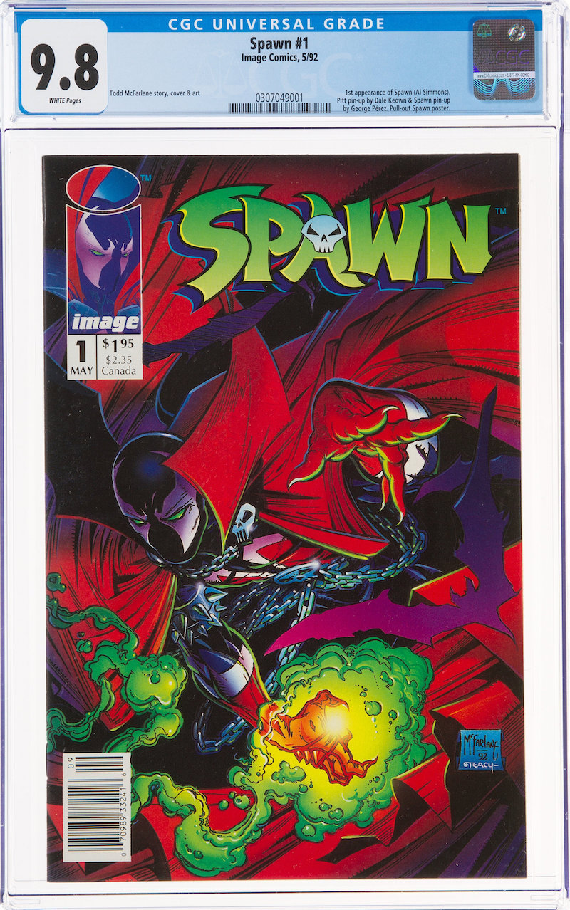 Spawn #1 Newsstand Edition (Image, 1992) CGC NM/MT 9.8