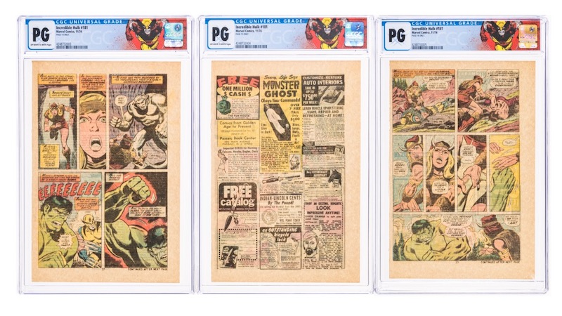 Incredible Hulk #181 Pages 14, 15, and 16 Only (Marvel, 1974) CGC PG, $139.00