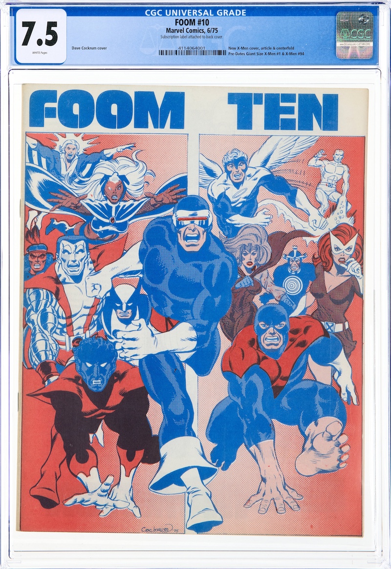 FOOM #10 (Marvel, 1975) CGC VF- 7.5, $900.00