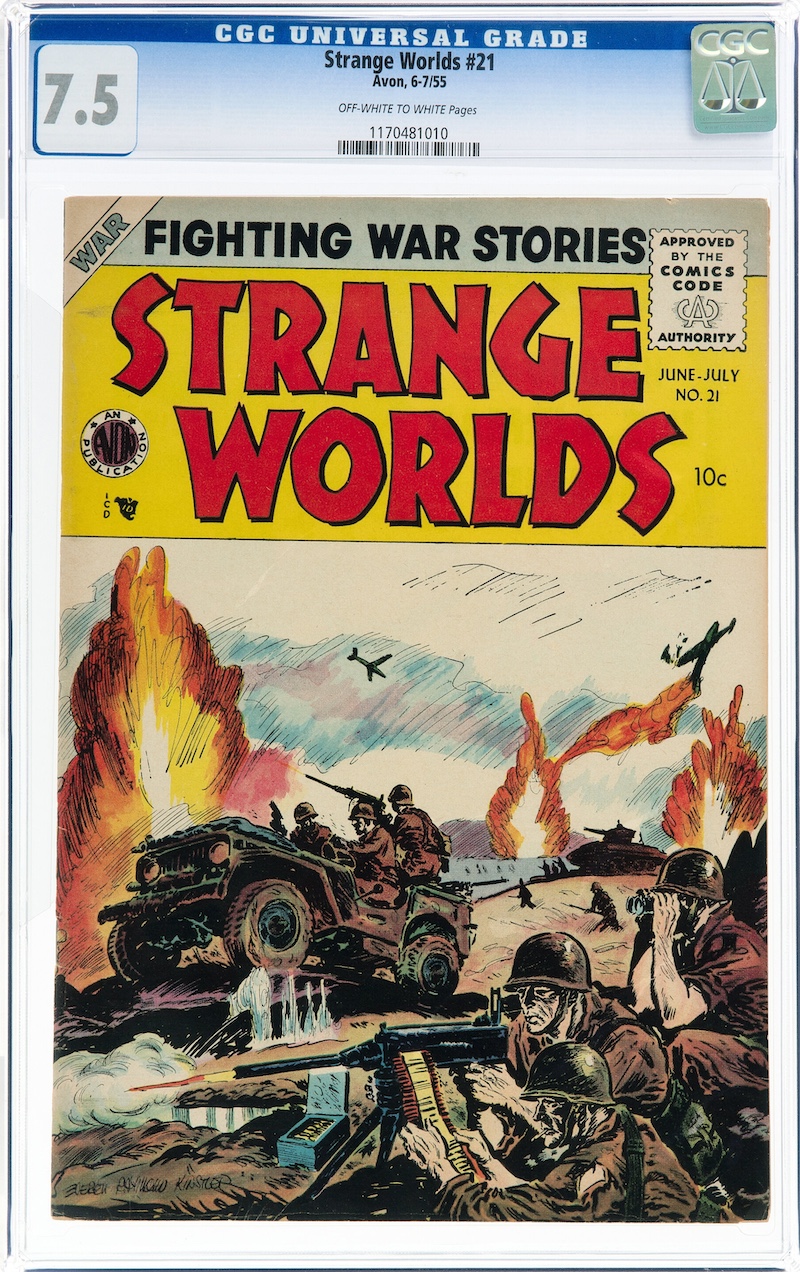Strange Worlds #21 (Avon, 1955) CGC VF- 7.5, $1,320.00