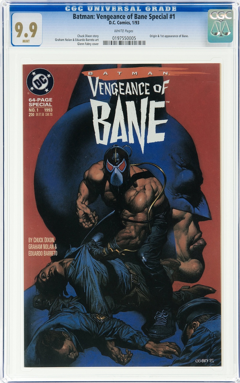 Batman: Vengeance of Bane Special #1 (DC, 1993) CGC MT 9.9, $3,840.00