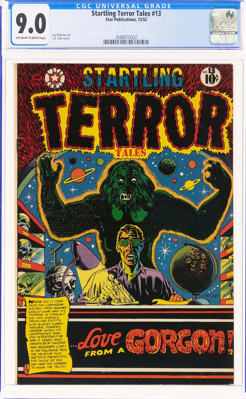 Startling Terror Tales #13 (Star Publications, 1952) CGC VF/NM 9.0, $10,800.00