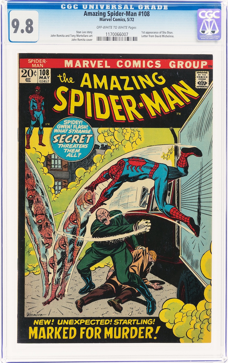 Amazing Spider-Man #108 (Marvel, 1972) CGC NM/MT 9.8, $1,680.00