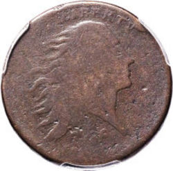 Large One-Cent Pieces, Flowing Hair, Wreath Reverse 1793 S-NC-2 Strawberry Leaf Obverse (1793 - 1793) Coin Value