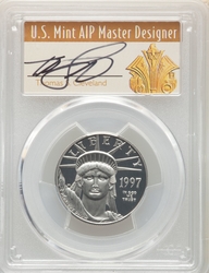American Platinum Half-Ounce Eagles 1997W Proof, Deep Cameo, Thomas Cleveland Art Deco Obverse (1997 - 2008) Coin Value