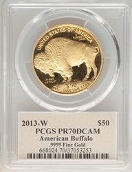 American Gold One Ounce Buffalos 2013W Proof, Thomas Cleveland Art Deco, Deep Cameo Reverse (2006 - ) Coin Value