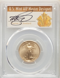 American Gold Quarter-Ounce Eagles 2006W Burnished, Thomas Cleveland Art Deco Obverse (1986 - ) Coin Value