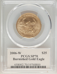 American Gold Half-Ounce Eagles 2006W Burnished, Thomas Cleveland Art Deco Reverse (1986 - ) Coin Value