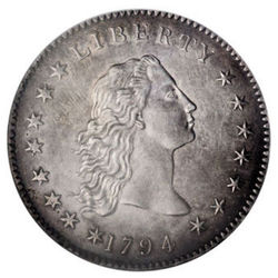 Silver Dollars, Flowing Hair 1794 B-1 BB-1 Obverse (1794 - 1795) Coin Value