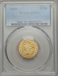 Quarter Eagles ($2.50 Gold Pieces), Turban Head 1808 BD-1