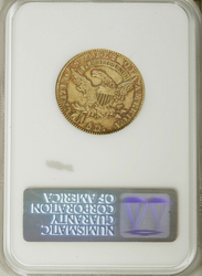 Half Eagles ($5.00 Gold Pieces), Capped Head to Left 1825 5 over 4 Reverse (1813 - 1834) Coin Value