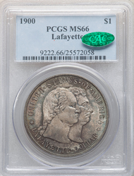Commemoratives, Silver, Lafayette Dollar 1900 Obverse (1900 - 1900) Coin Value