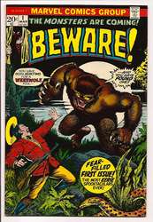 Beware #1 (1973 - 1974) Comic Book Value
