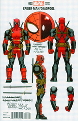 Spider-Man/Deadpool #2 Build Your Own Deadpool 1:10 Variant (2016 - 2019) Comic Book Value