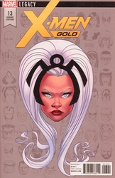 X-Men: Gold #13 McKone 1:10 Legacy Headshot Variant (2017 - 2018) Comic Book Value