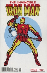 Invincible Iron Man, The #593 Kirby 1:50 Variant (2017 - 2018) Comic Book Value