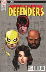 Defenders #6 McKone 1:10 Legacy Headshot Variant (2017 - 2018) Comic Book Value