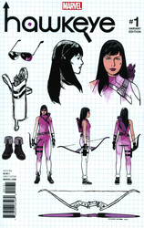 Hawkeye #1 Romero 1:10 Design Variant (2016 - 2018) Comic Book Value