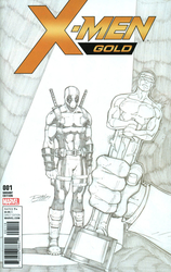 X-Men: Gold #1 Lim Party Sketch Variant (2017 - 2018) Comic Book Value