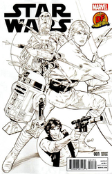 Star Wars #1 Dynamic Forces Black & White Variant (2015 - 2020) Comic Book Value