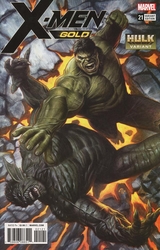 X-Men: Gold #21 Hulk Smash Variant (2017 - 2018) Comic Book Value