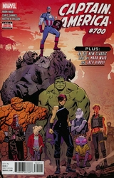 Captain America #700 Samnee Cover (2017 - 2018) Comic Book Value