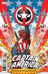 Captain America #701 Nakayama Deadpool Variant (2017 - 2018) Comic Book Value
