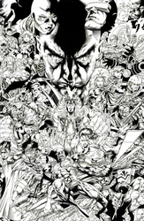 Uncanny X-Men #1 Quesada 1:1000 B&W Virgin Variant (2019 - ) Comic Book Value