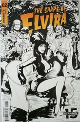 Elvira: The Shape of Elvira #2 Acosta 1:30 B&W Variant (2018 - 2019) Comic Book Value