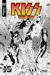 Kiss: The End #2 Qualano 1:30 B&W Variant (2019 - ) Comic Book Value