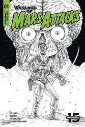 Warlord of Mars Attacks #1 Villalobos 1:40 B&W Variant (2019 - ) Comic Book Value