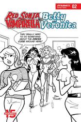 Red Sonja and Vampirella meet Betty and Veronica #2 Parent 1:10 B&W Variant (2019 - ) Comic Book Value
