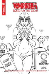 Vampirella: Roses for the Dead #4 Linsner 1:20 B&W Variant (2018 - 2019) Comic Book Value
