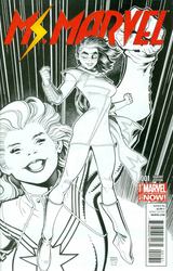 Ms. Marvel #1 Adams 1:100 Sketch Variant (2014 - 2015) Comic Book Value