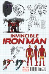 Invincible Iron Man #1 Marquez 1:25 Design Variant (2015 - 2017) Comic Book Value