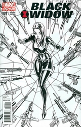 Black Widow #1 Campbell 1:100 B&W Variant (2014 - 2016) Comic Book Value