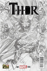 Thor #1 Ross 1:300 Sketch Variant (2014 - 2015) Comic Book Value