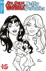 Red Sonja and Vampirella meet Betty and Veronica #3 Parent 1:10 B&W Variant (2019 - ) Comic Book Value