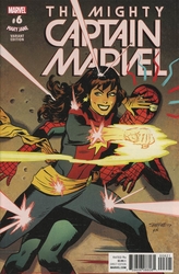 Mighty Captain Marvel #6 Samnee Mary Jane Variant (2016 - 2017) Comic Book Value