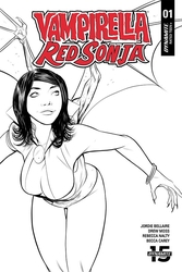 Vampirella/Red Sonja #1 Moss 1:10 B&W Variant (2019 - ) Comic Book Value