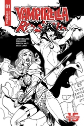 Vampirella/Red Sonja #1 Dodson & Dodson 1:50 B&W Variant (2019 - ) Comic Book Value