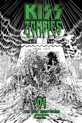Kiss: Zombies #1 Haeser 1:11 B&W Variant (2019 - ) Comic Book Value
