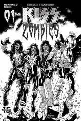 Kiss: Zombies #1 Buchemi 1:30 B&W Variant (2019 - ) Comic Book Value
